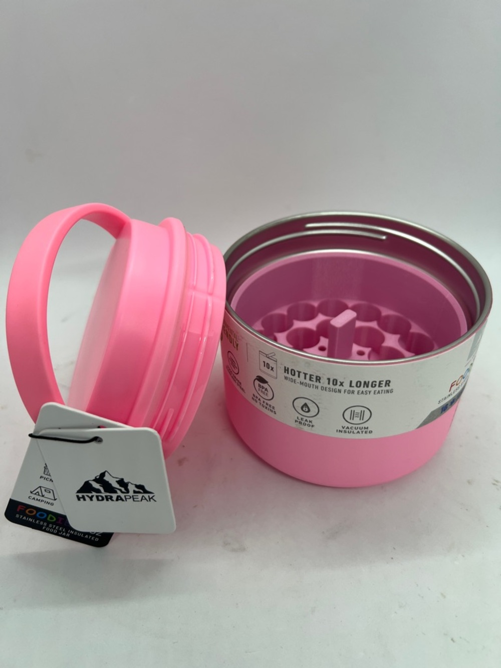 Hydrapeak Food Jar Insulated Stainless Steel Plus Peptide Storage Container NWT